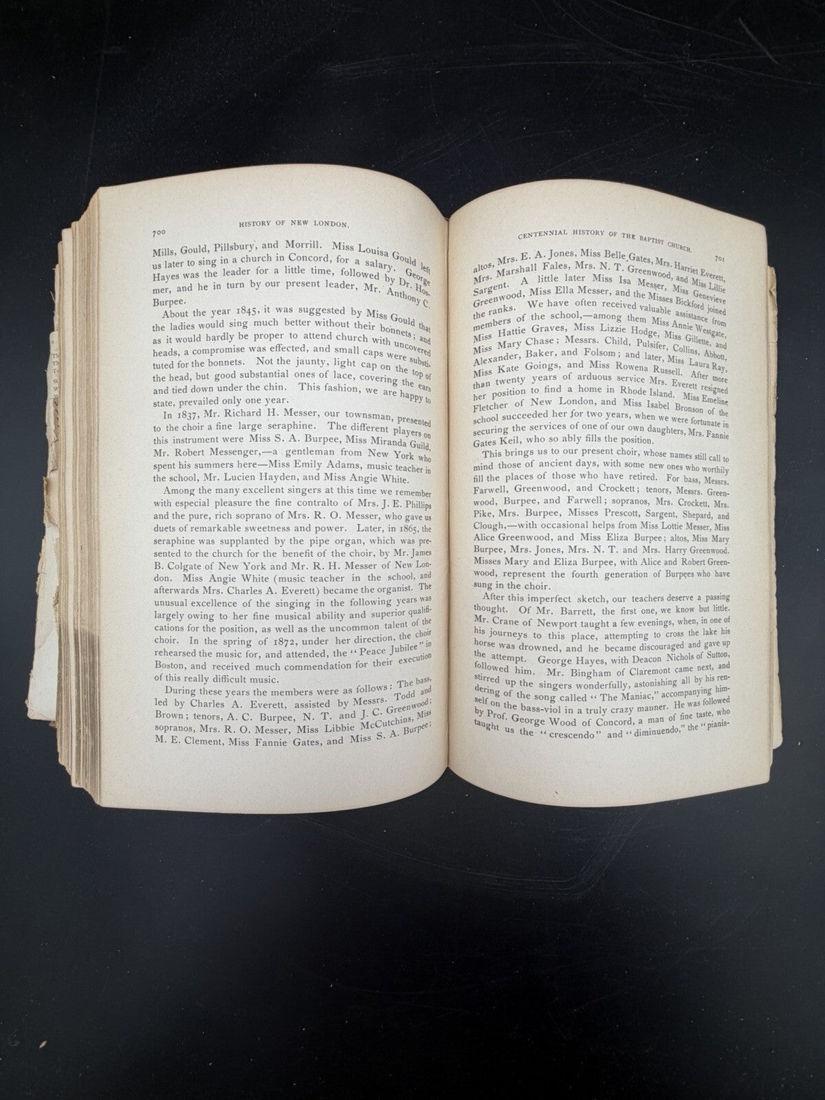 Antique Book, A History of the Town of New London NH 1779-1899 Local History Genealogy
