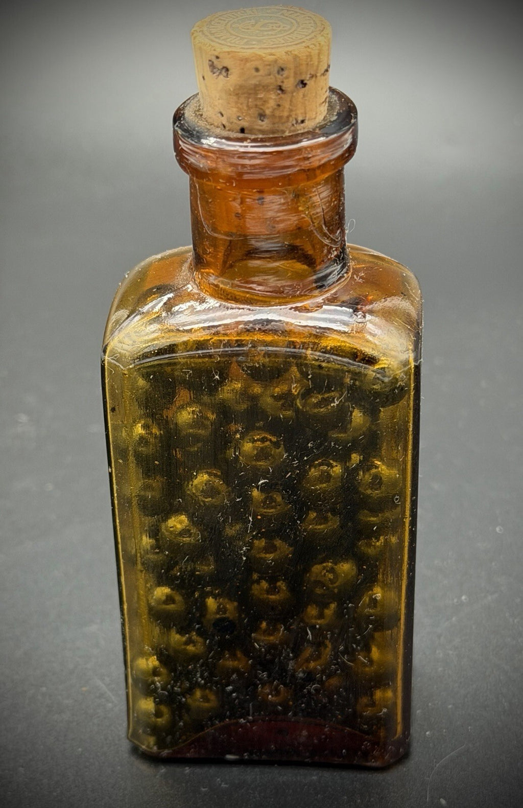Vintage Schieffelin & Co. Soluble Pills No. 437 Sumbul Comp. Amber Glass Bottle