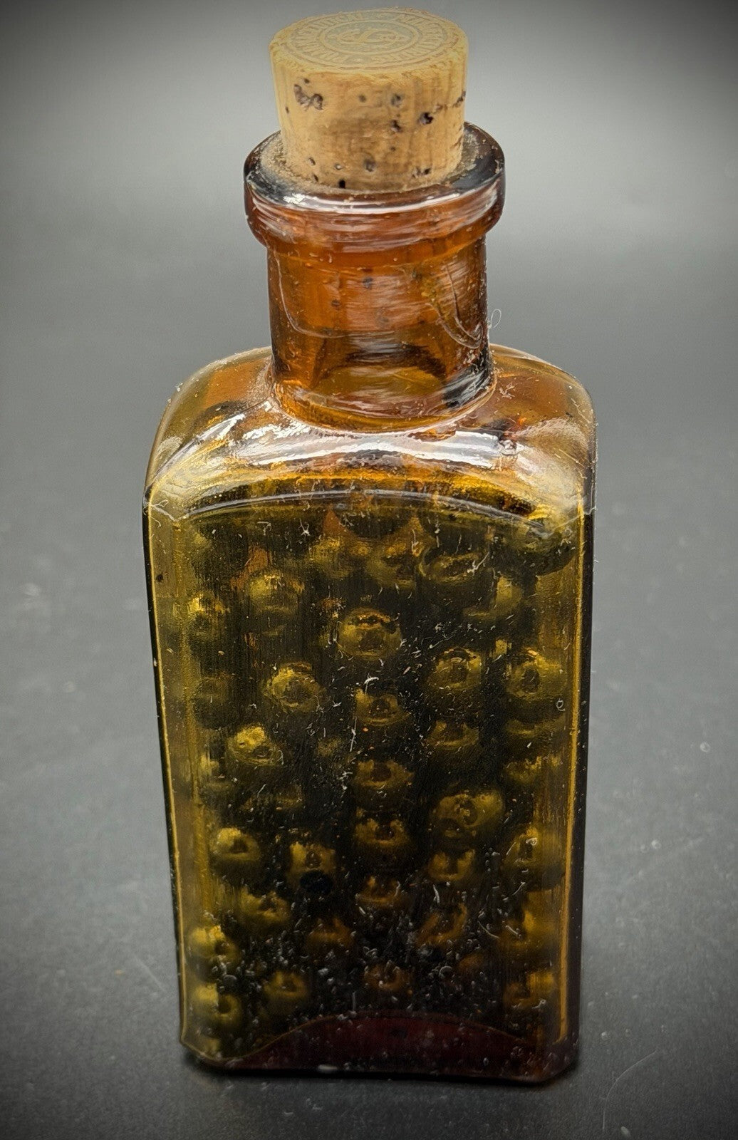 Vintage Schieffelin & Co. Soluble Pills No. 437 Sumbul Comp. Amber Glass Bottle