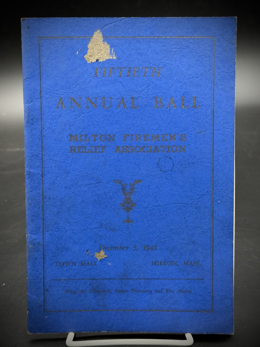 1945 Milton Firemen’s Relief Association Program Pepsi-Cola & Funeral Home Ads