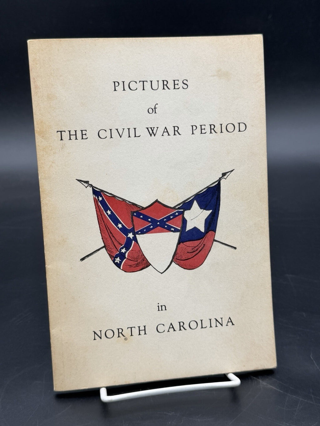 1958 Pictures of the Civil War Period in North Carolina Booklet Foldout Map