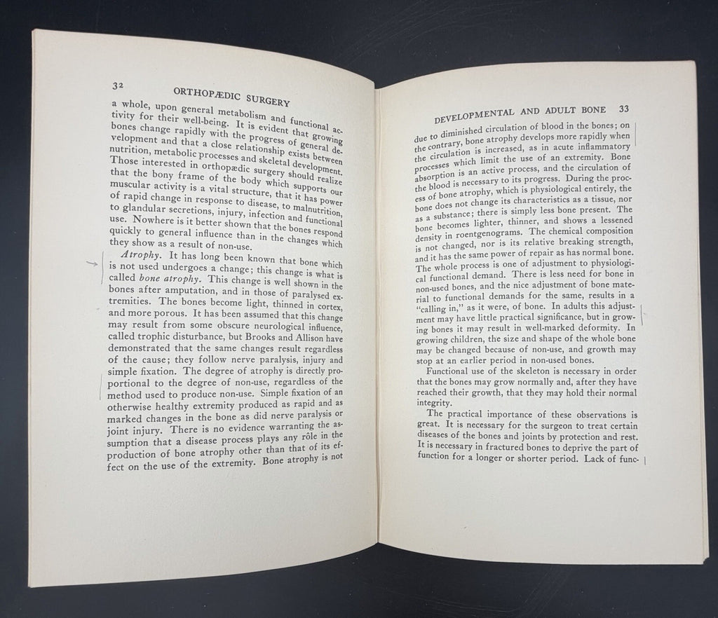 1931 Fundamentals of Orthopaedic Surgery Osgood Allison Harvard Lectures Medical