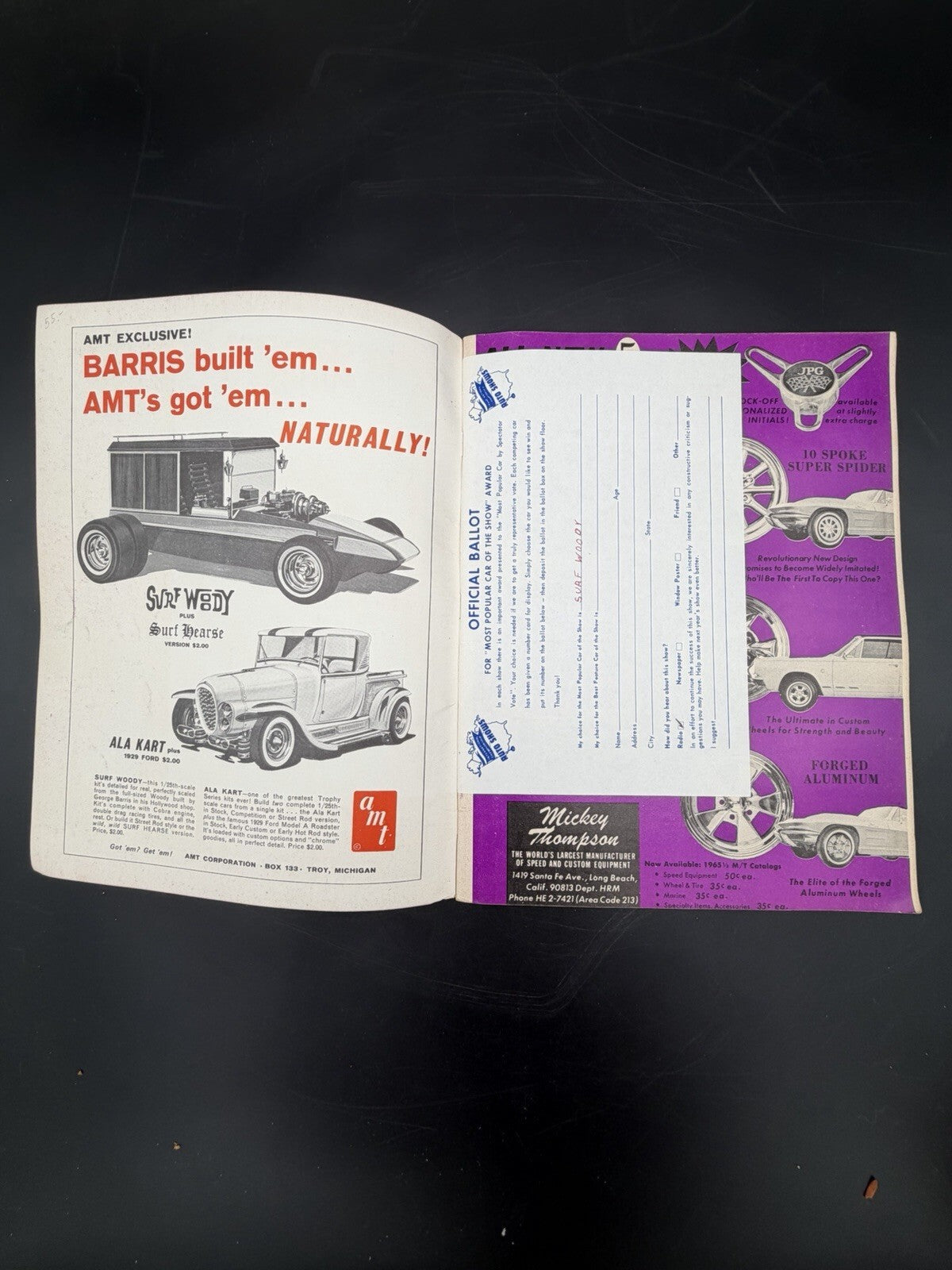 1965 Fall Souvenir Program International Championship Auto Shows Hot Rod Custom