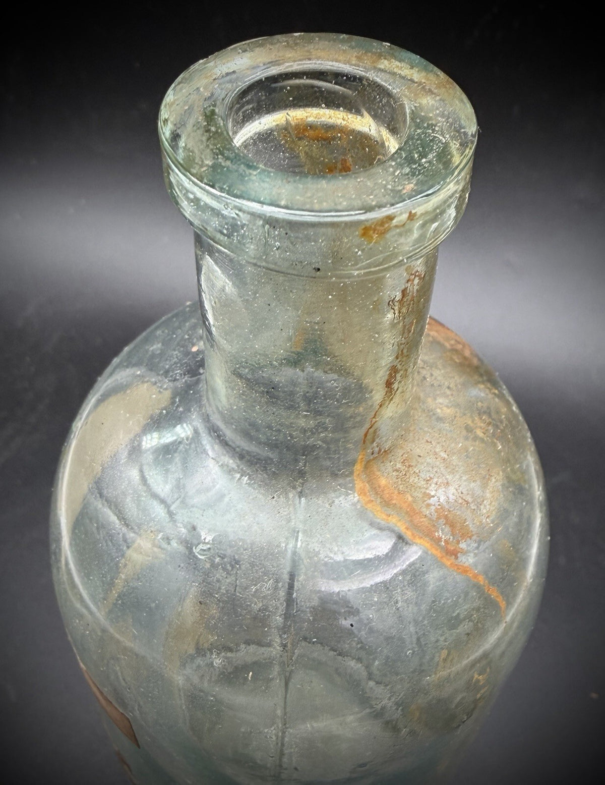 Antique PJ Noyes Pharmacy Bottle Tinct Ferri Mur 1880 NH Apothecary