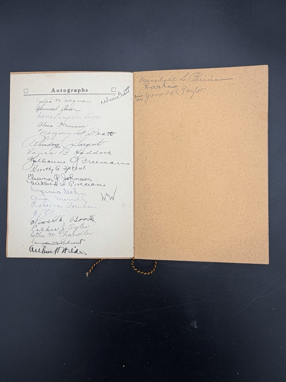 1924 Boston University College of Liberal Arts Senior Banquet Program – Rare