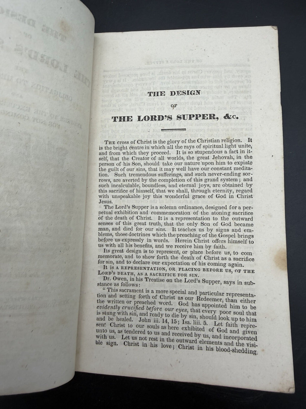 Antique 1810s-Era Protestant Episcopal Tract Society Booklet - Lord's Supper
