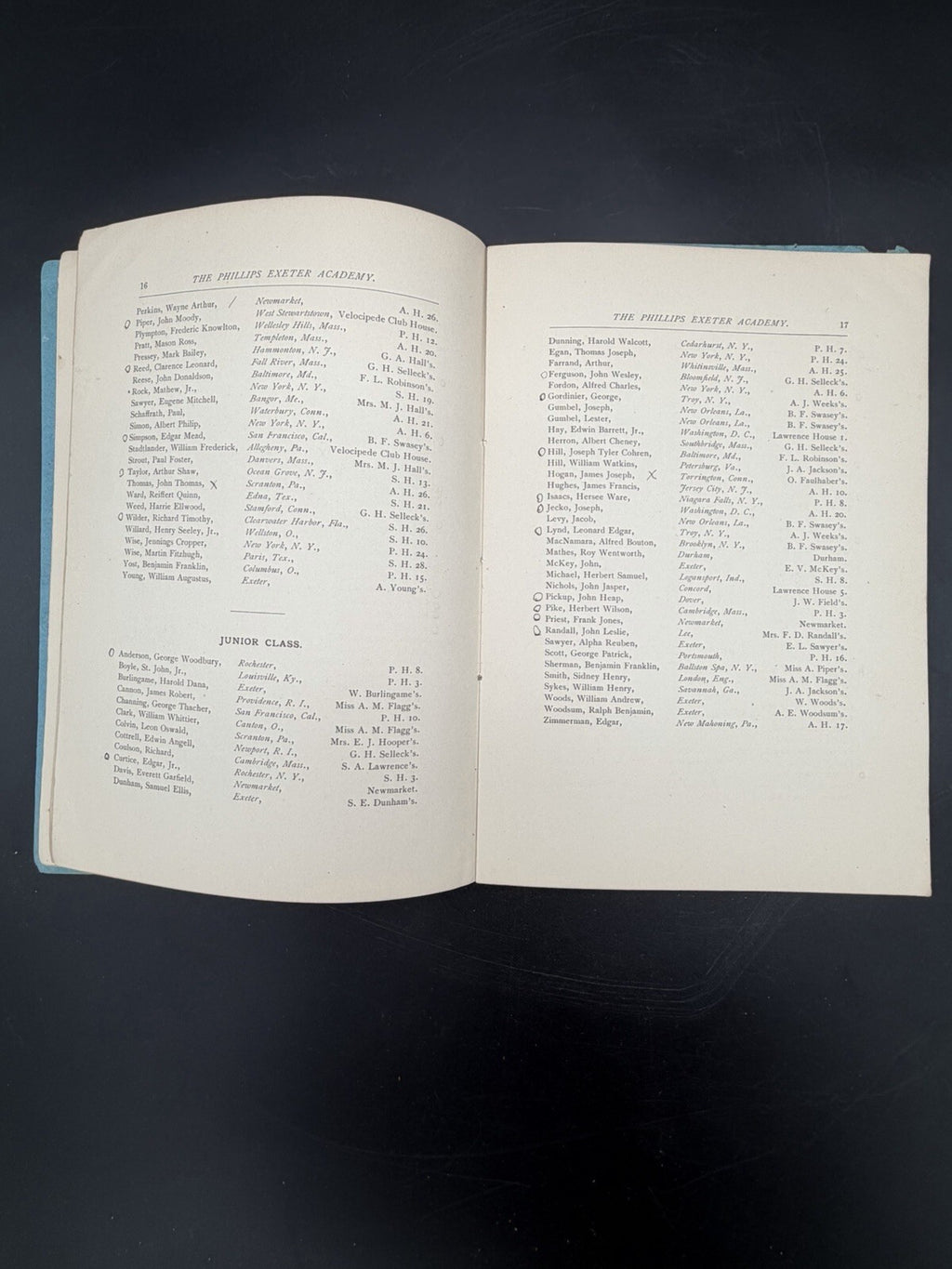 1897-98 Catalogue Phillips Exeter Academy NH Prep School Booklet