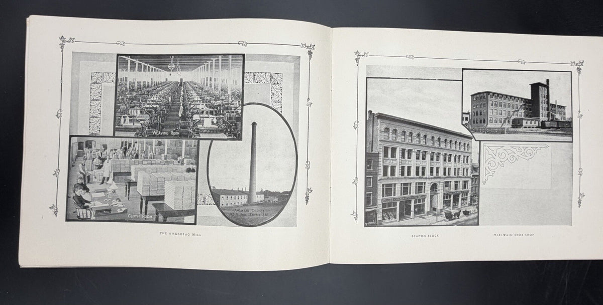 Antique Booklet, 1903 Views of Manchester and Vicinity Photo Book - L.H. Nelson Co. NH