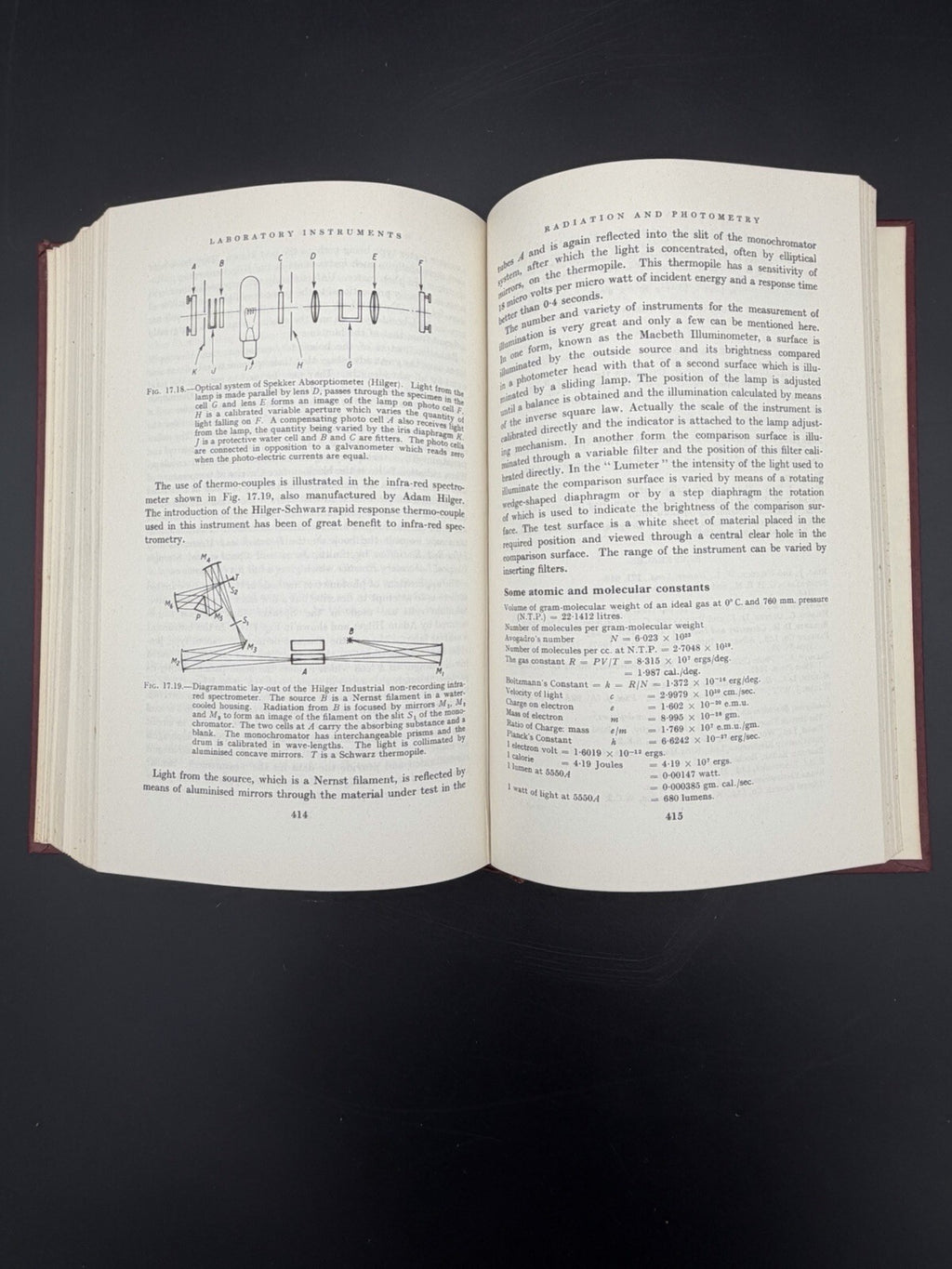 Vintage Book, Laboratory Instruments: Their Design and Application 1960 Antique Science Book