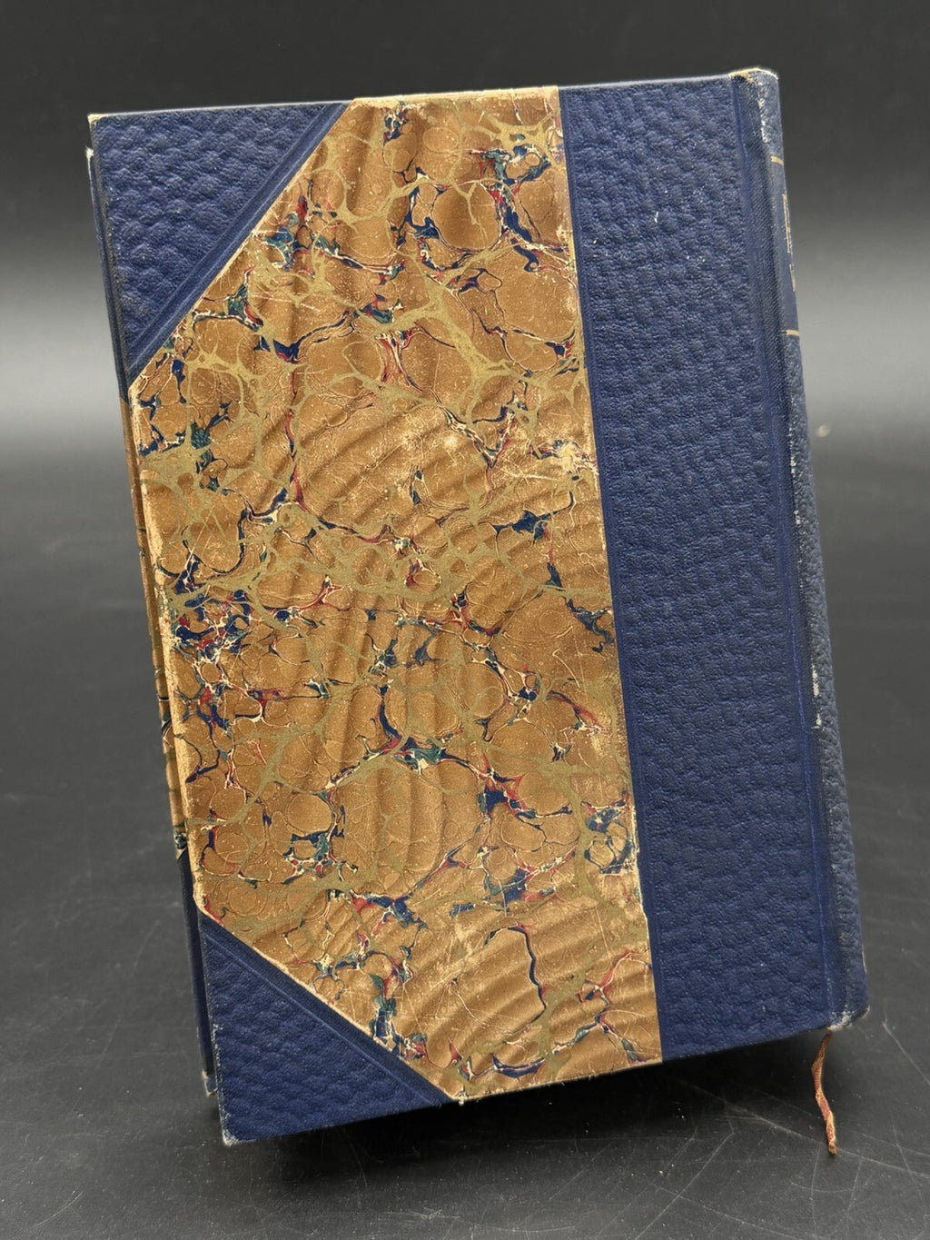 Antique Book, Poems John G. Whittier 19th C. Wm. L. Allison Co. Half Leather Bound