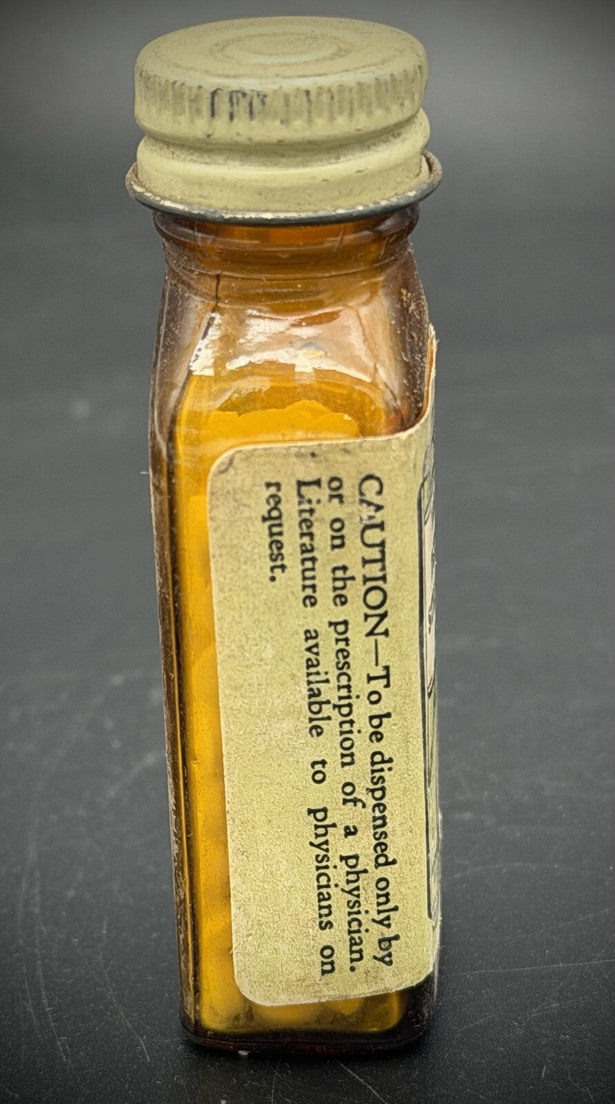 Antique Eli Lilly Diethylstilbestrol 0.1 mg Tablets Apothecary Bottle Pharmacy
