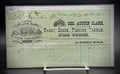 1879 Geo. Austin Clark Invoice – Utica NY Fishing Tackle Fancy Goods Ephemera