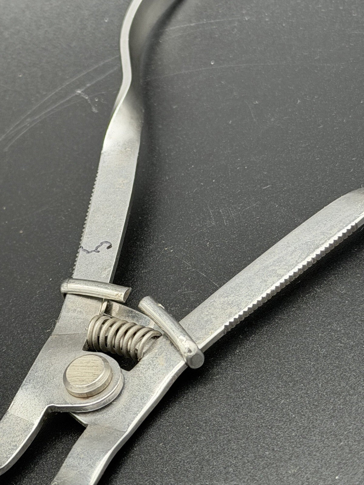 Vintage Ivory Dental Rubber Dam Clamp Forceps Antique Dental Instrument