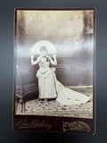 Antique Cabinet Card Photo Princess Ida Little Person Boston MA Elmer Chickering