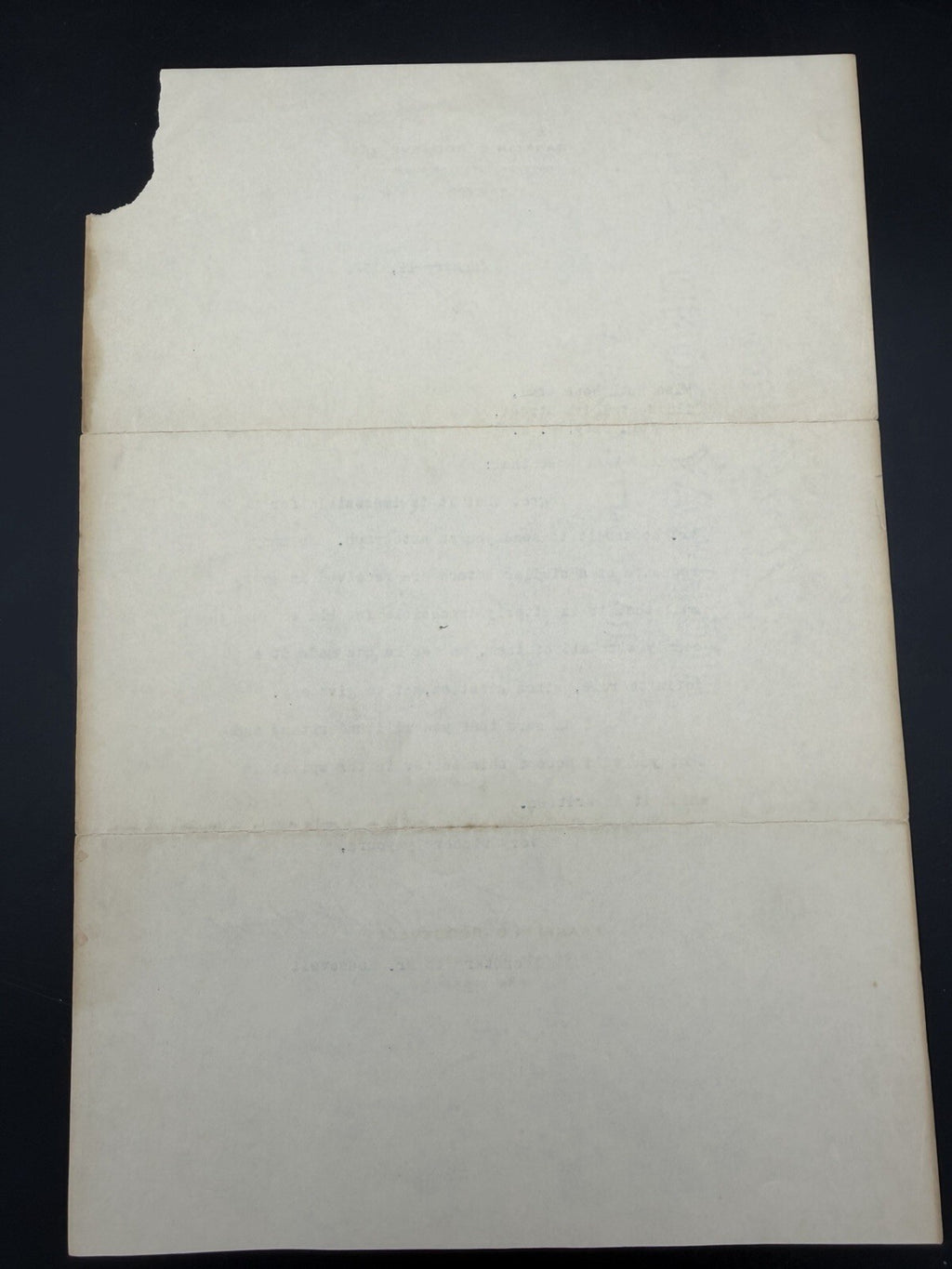 1930s Letter Signed by Louis Howe, Secretary to FDR - Denying Autograph Request