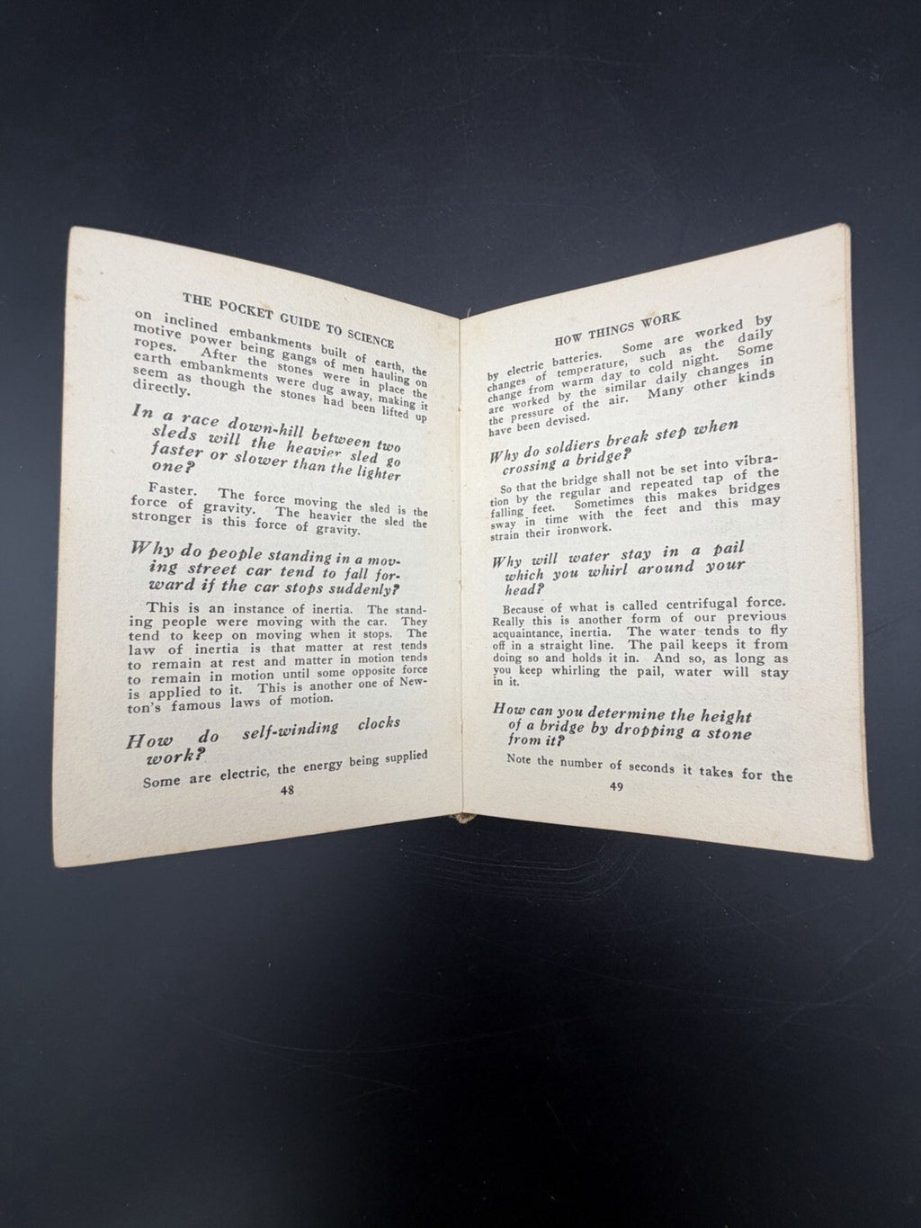 1924 The Pocket Guide to Science Second Edition Popular Science Monthly