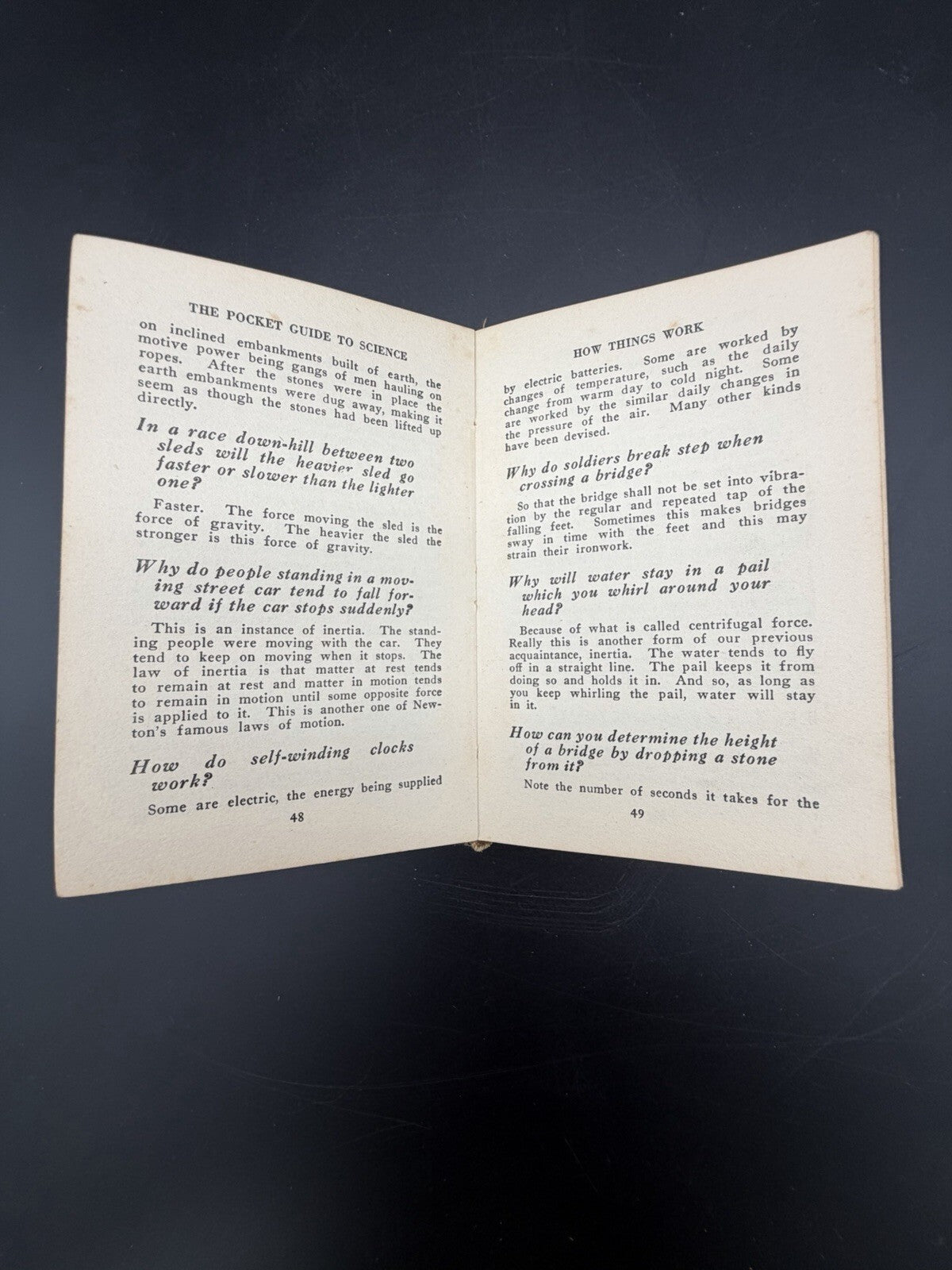 1924 The Pocket Guide to Science Second Edition Popular Science Monthly