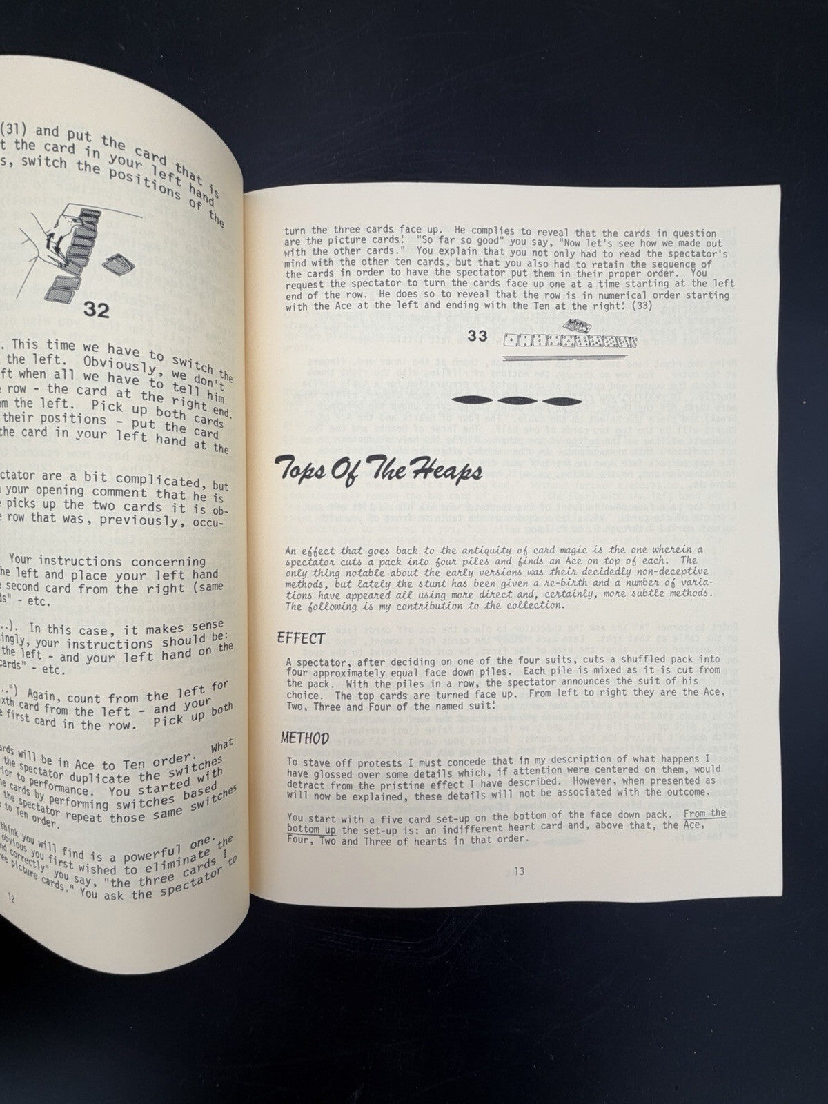 Special Effects by Paul Curry 1977 First Edition Magic Book Sleight of Hand