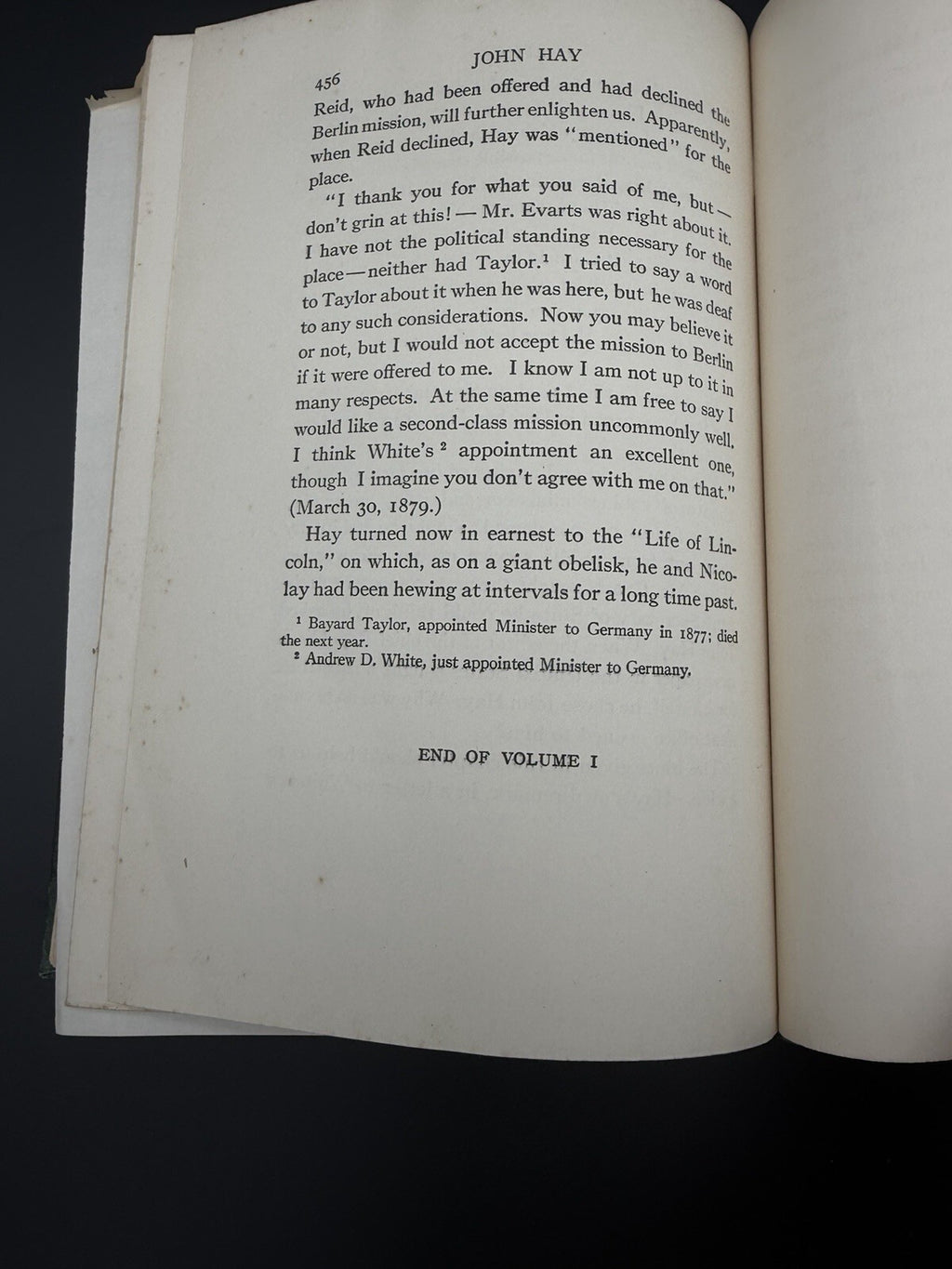 Antique Books The Life and Letters of John Hay William Roscoe Thayer 2 Volume Set