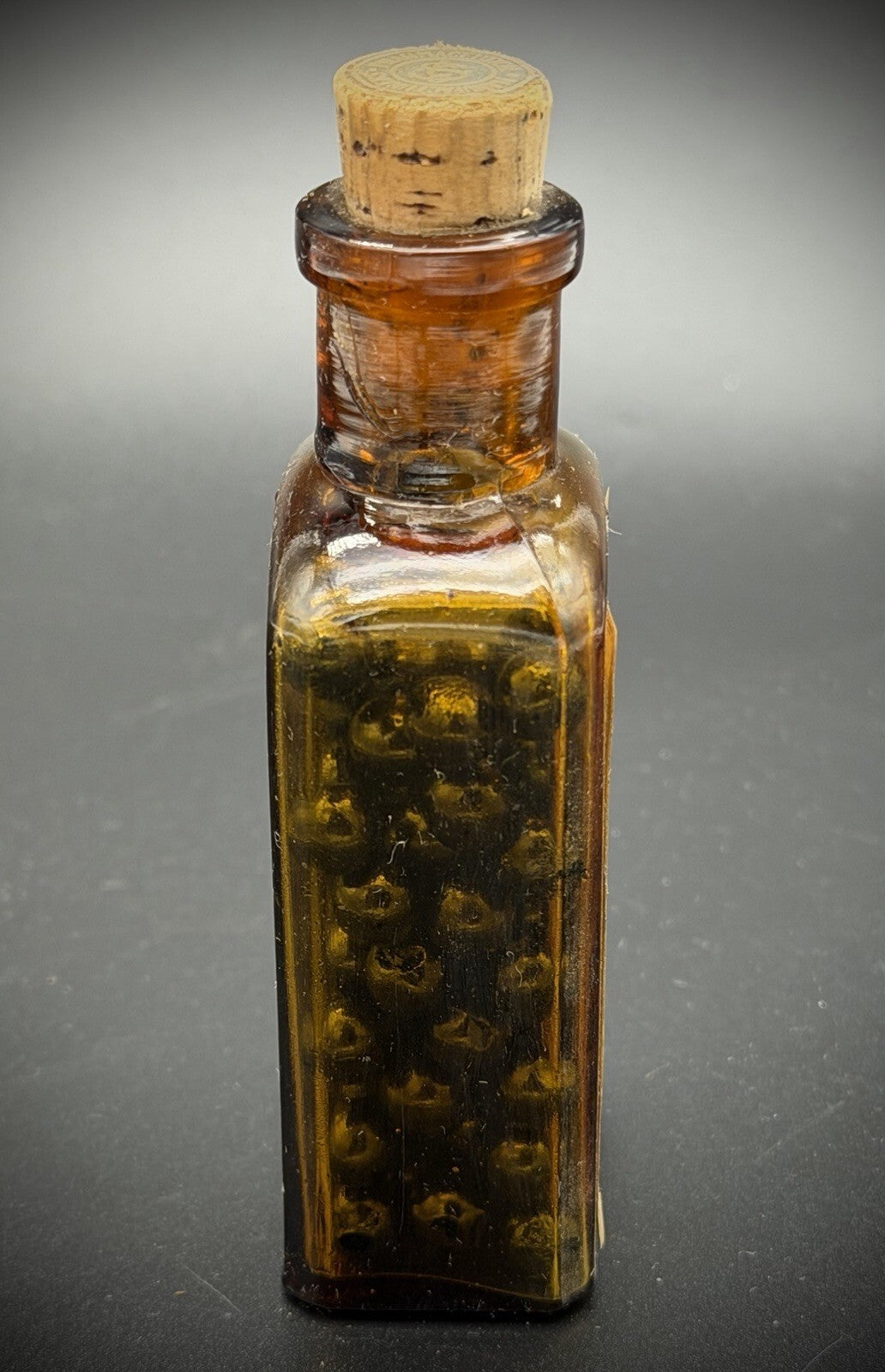 Vintage Schieffelin & Co. Soluble Pills No. 437 Sumbul Comp. Amber Glass Bottle