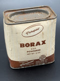 Vintage Purepac Borax U.S.P. Powdered Tin 8 Oz Apothecary Advertising Display