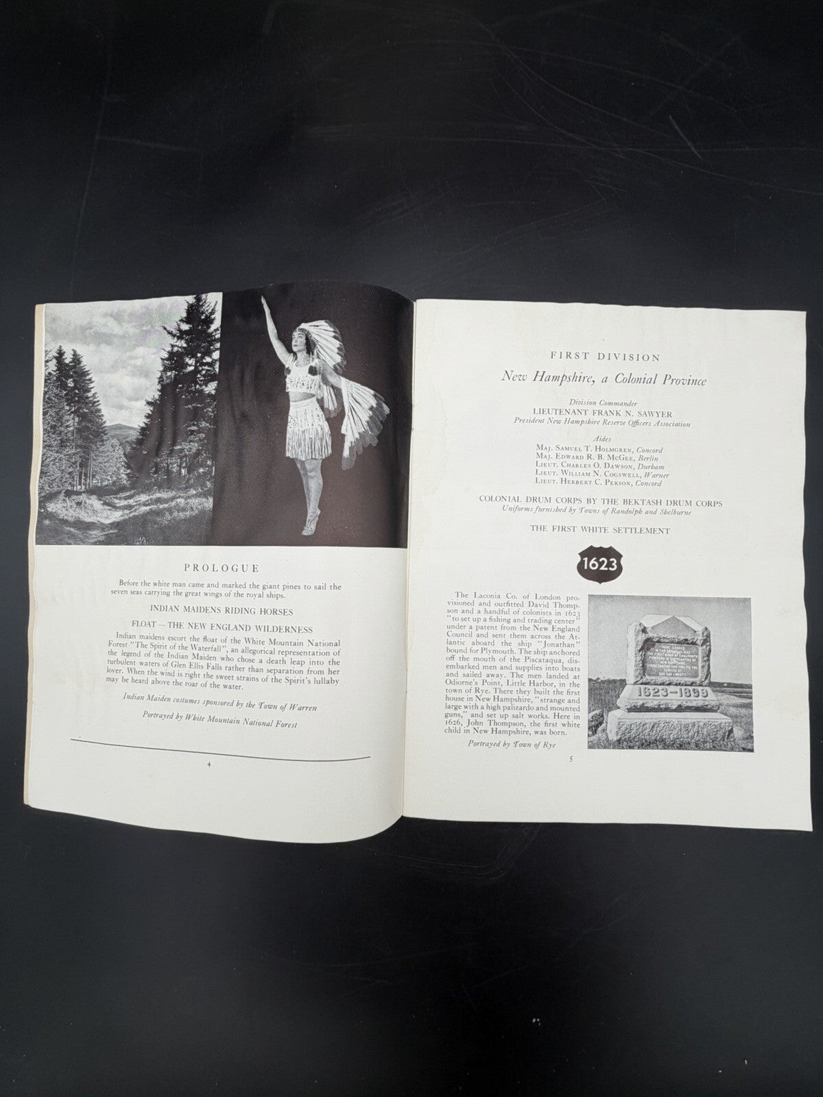 1938 New Hampshire Constitution Sesquicentennial Pageant Program The Ninth State