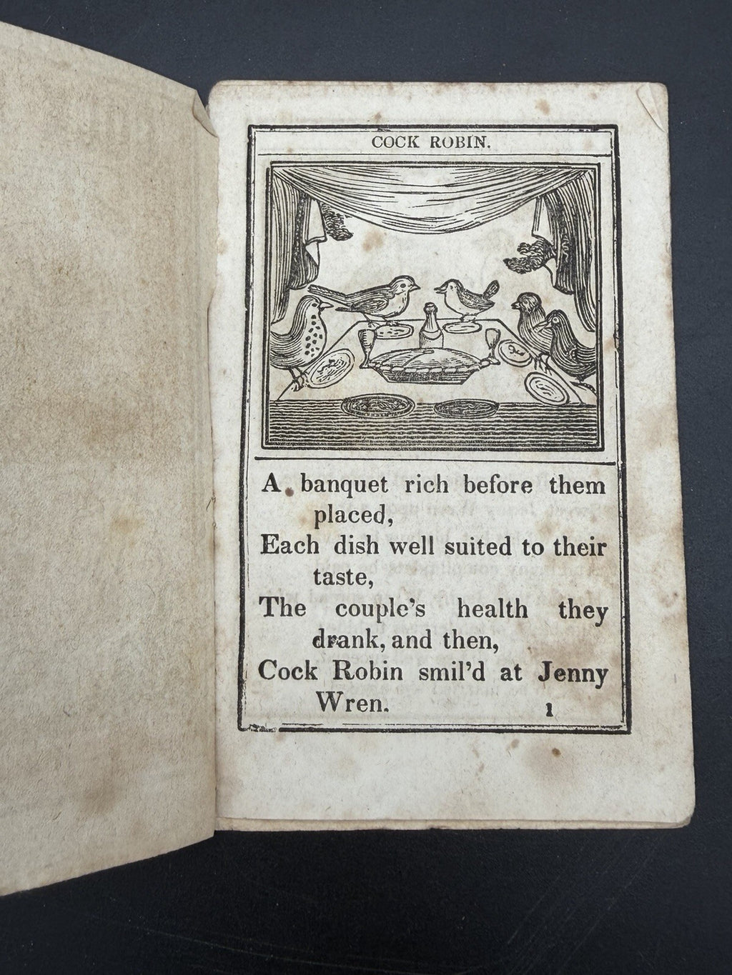 Antique Booklet, 19th Century Turner & Fisher Cock Robin Children's Toy Book Ephemera