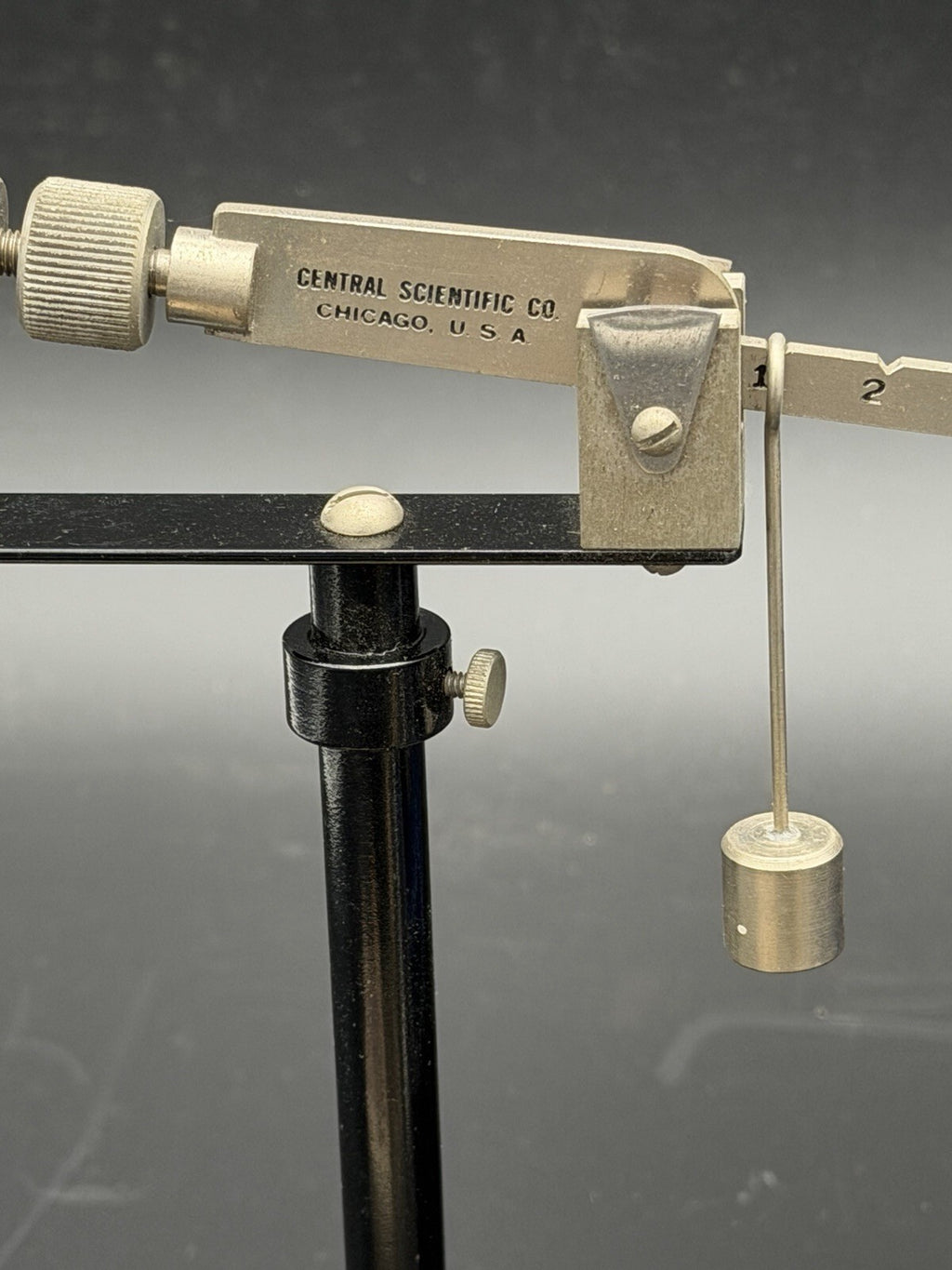 Vintage Central Scientific Co. Lab Balance Scale Set with Plummet & Weight Box