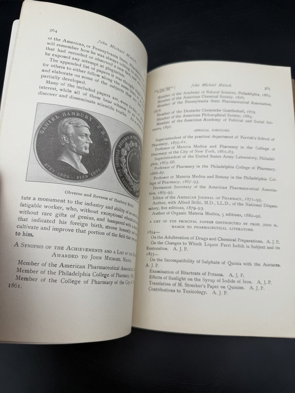 1903 John Michael Maisch An Ideal Pharmacist M I Wilbert Pamphlet Offprint Bio