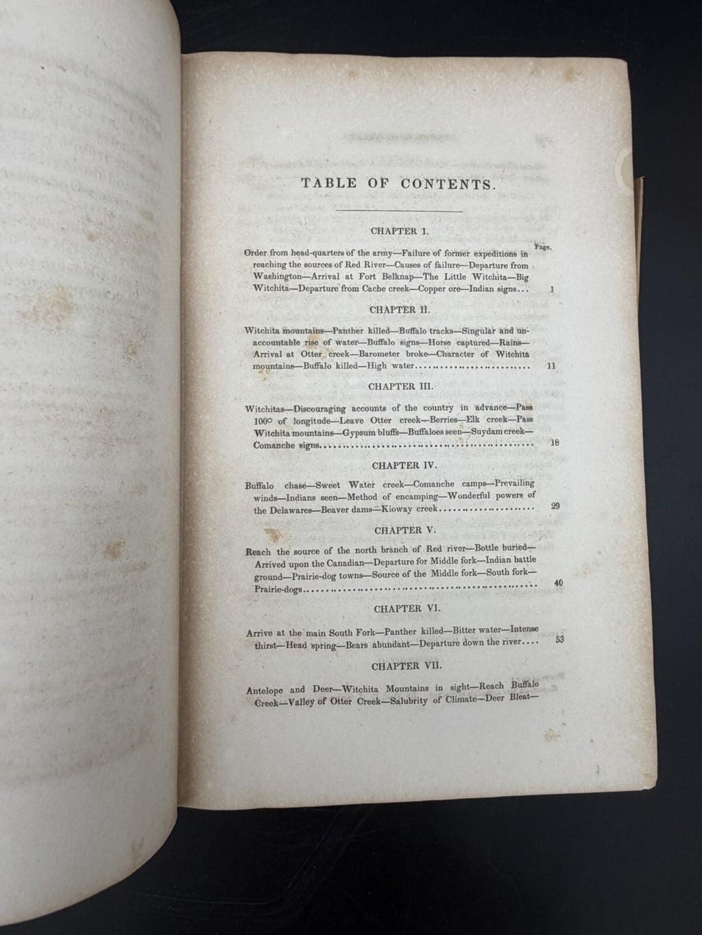 1854 Marcy Red River Louisiana Exploration 33rd Cong Senate Doc Texas Indian Map