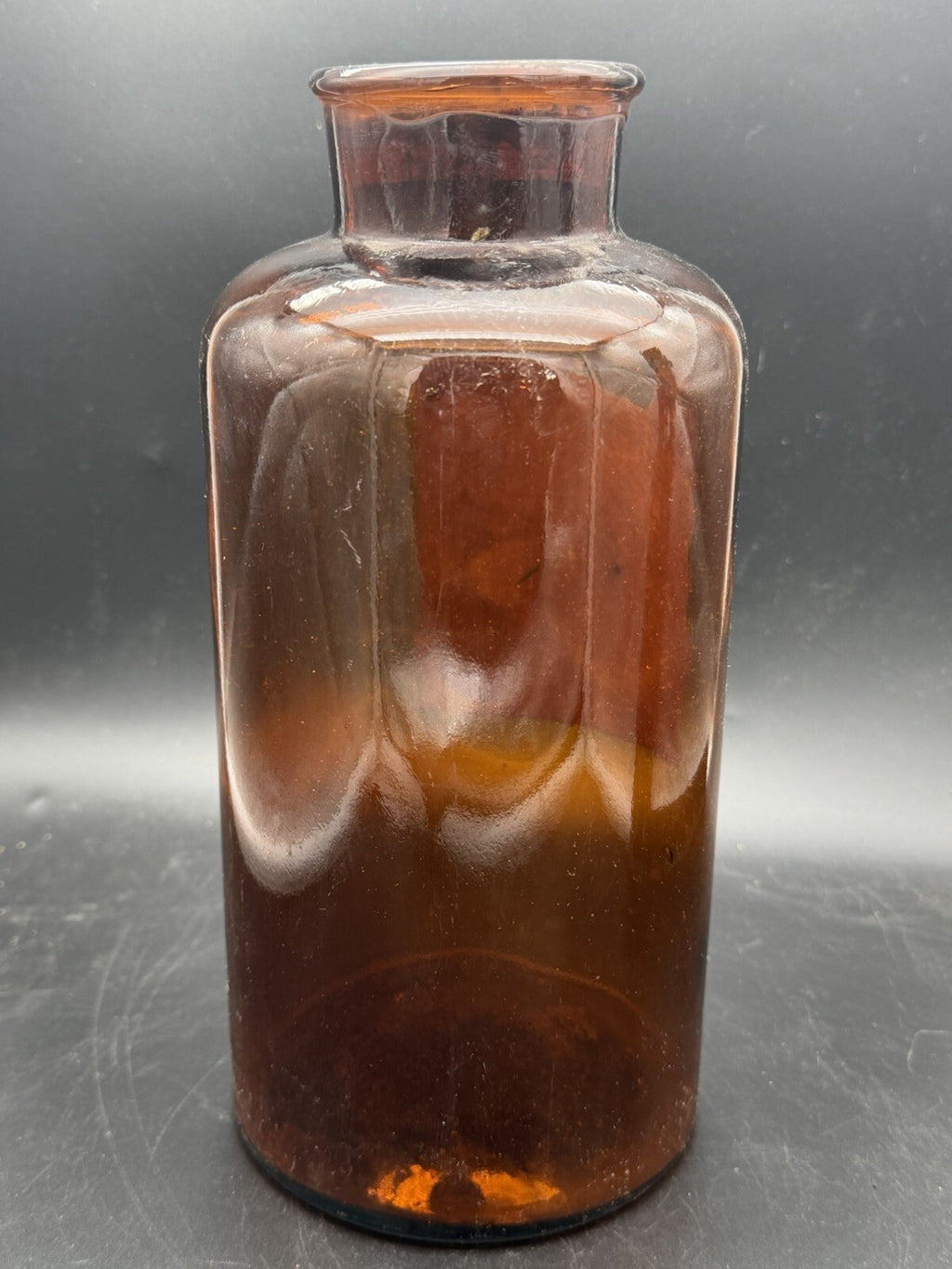 Antique 1910 Norwich NY Pharmacal Bottle Morphine Opium Label Dr Hubbell 9.5"