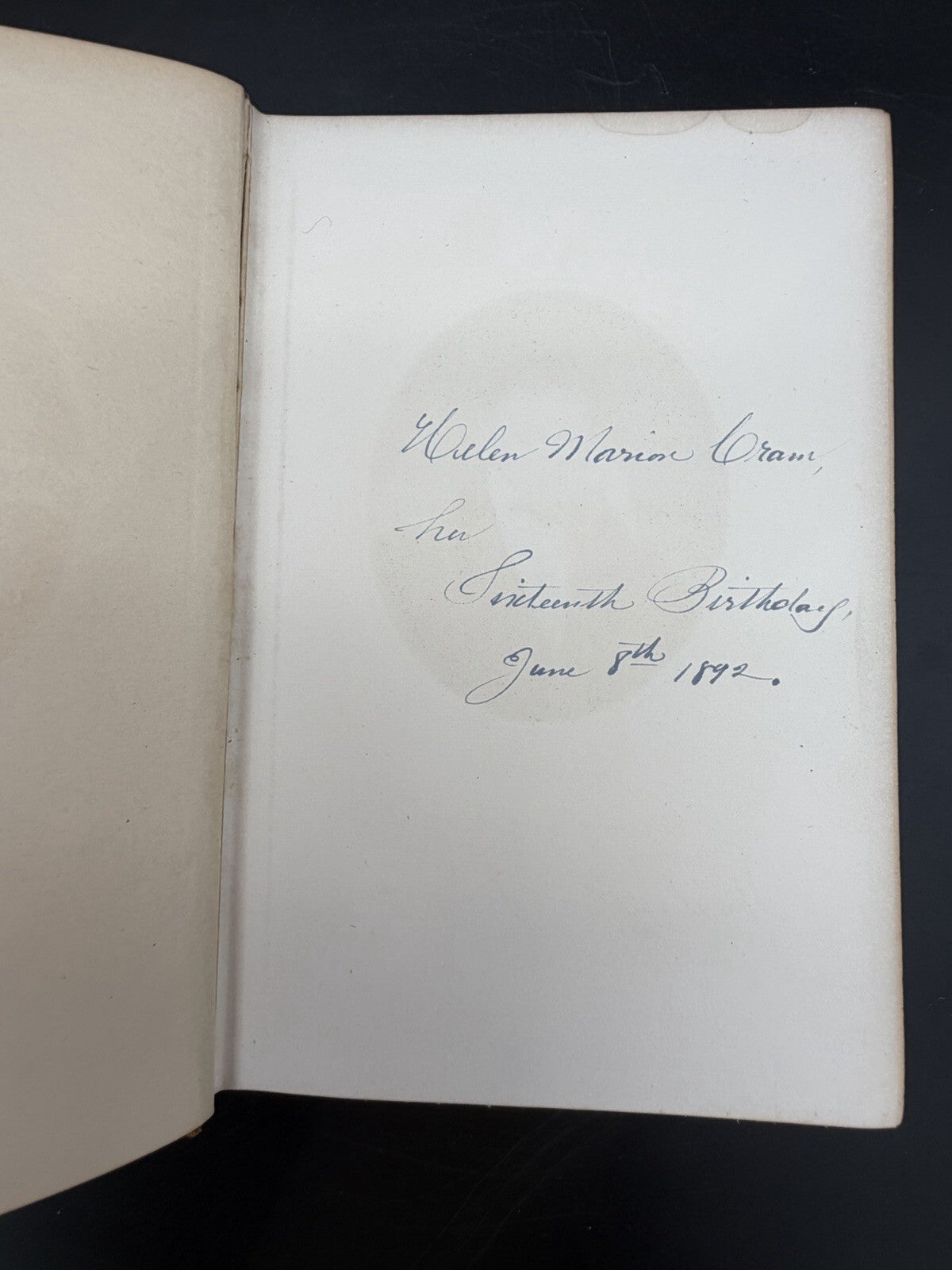 Antique Book 1891 Washington Irving Biography Charles Dudley Warner Inscribed Bookplate