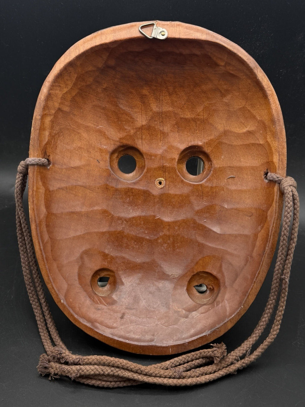 Hand Carved Korean Wood Mask Talchum Hahoe Folk Art Wall Hanging Decor 8.5”
