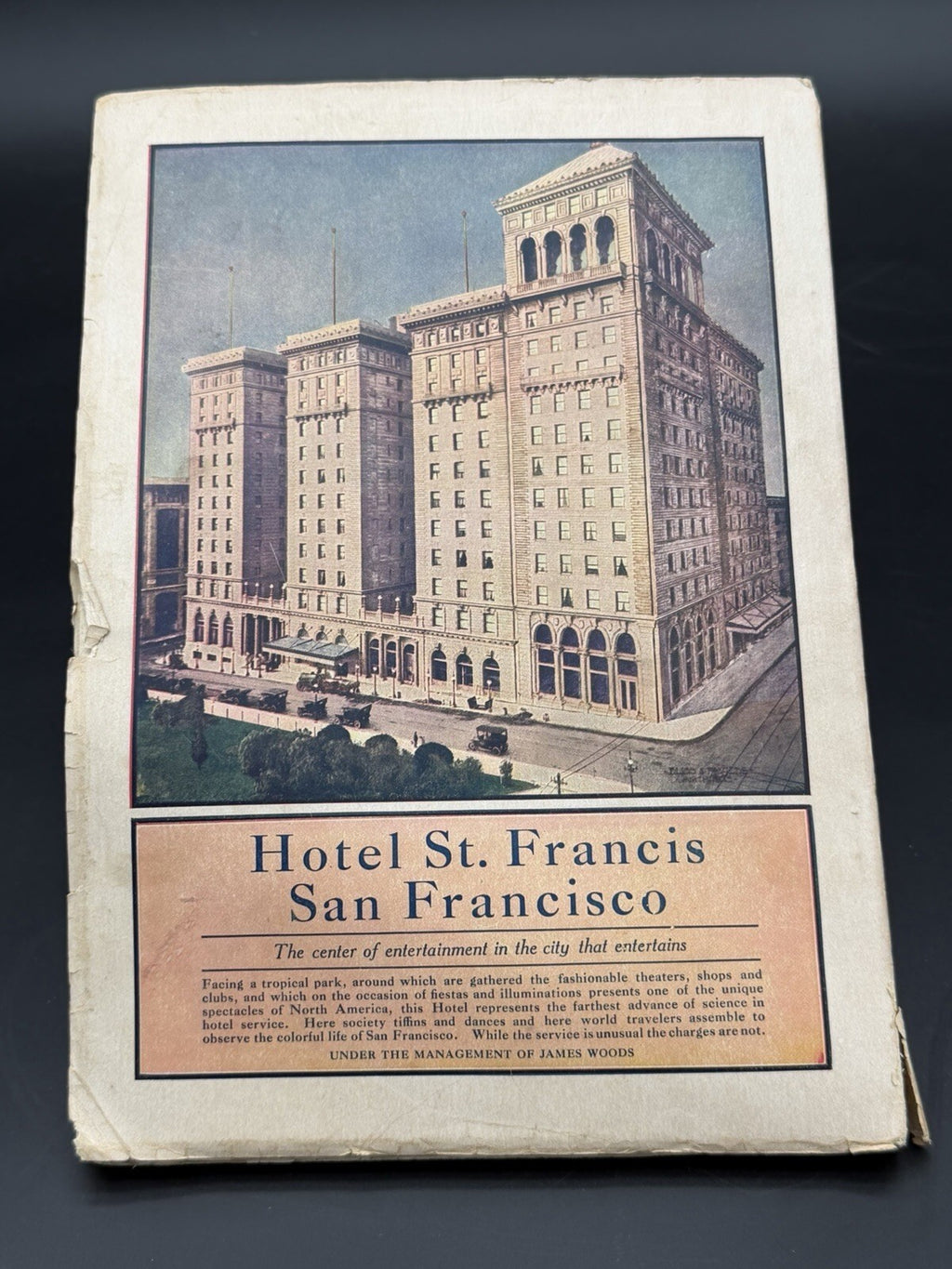 1909 Sunset Magazine April San Francisco Hotel St. Francis Railroad Steamship Ad