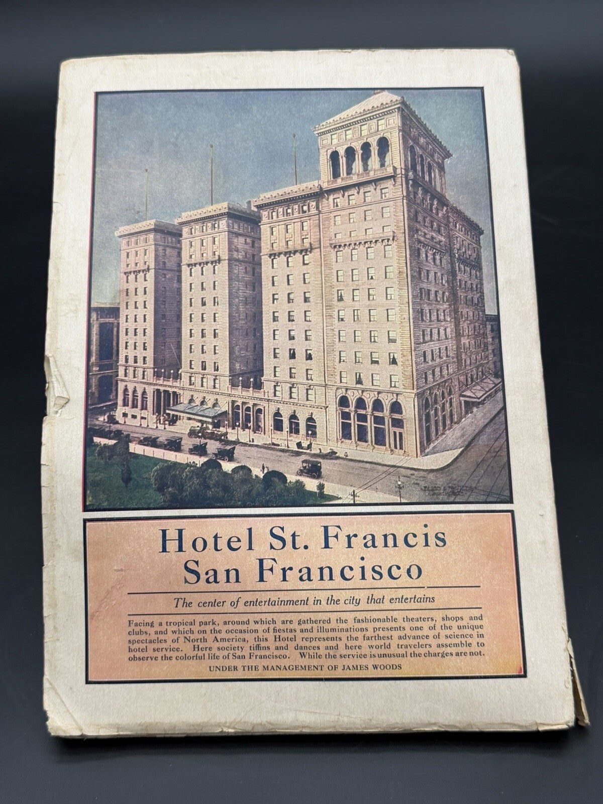 1909 Sunset Magazine April San Francisco Hotel St. Francis Railroad Steamship Ad