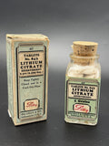 Antique Eli Lilly Lithium Citrate Effervescent Tablets No. 843 with Original Box