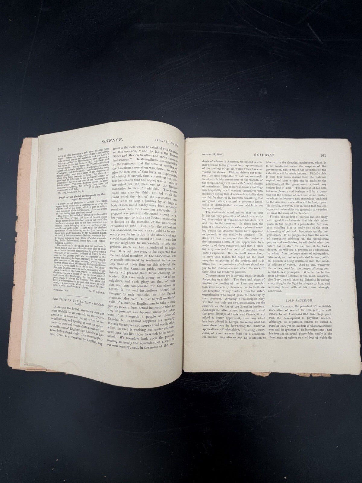 1884 Original Vintage Science Magazine - Vol. IV No. 82 - Historical Ephemera
