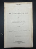 1847 Isaac Parish Speech Mexican War Wilmot Proviso Ohio Pamphlet Rare Paper