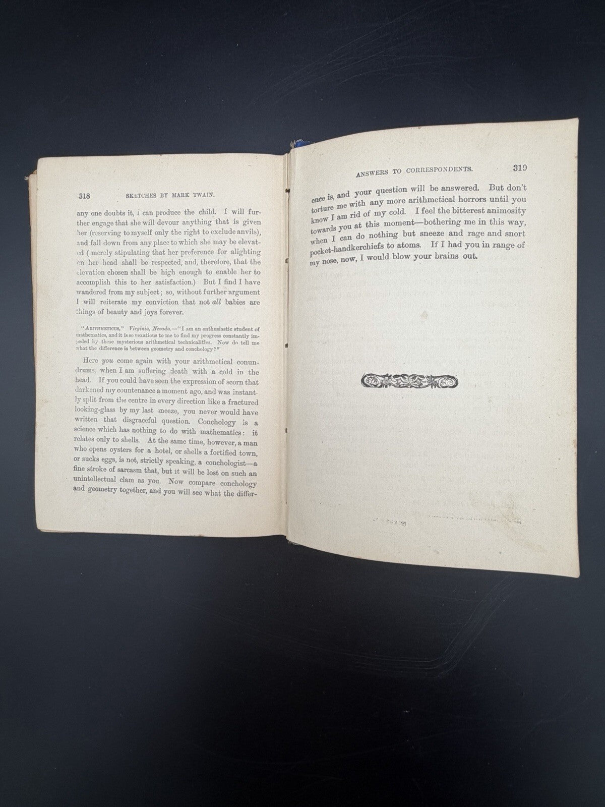 Antique 1879 Sketches By Mark Twain First Published In Complete Form Edition