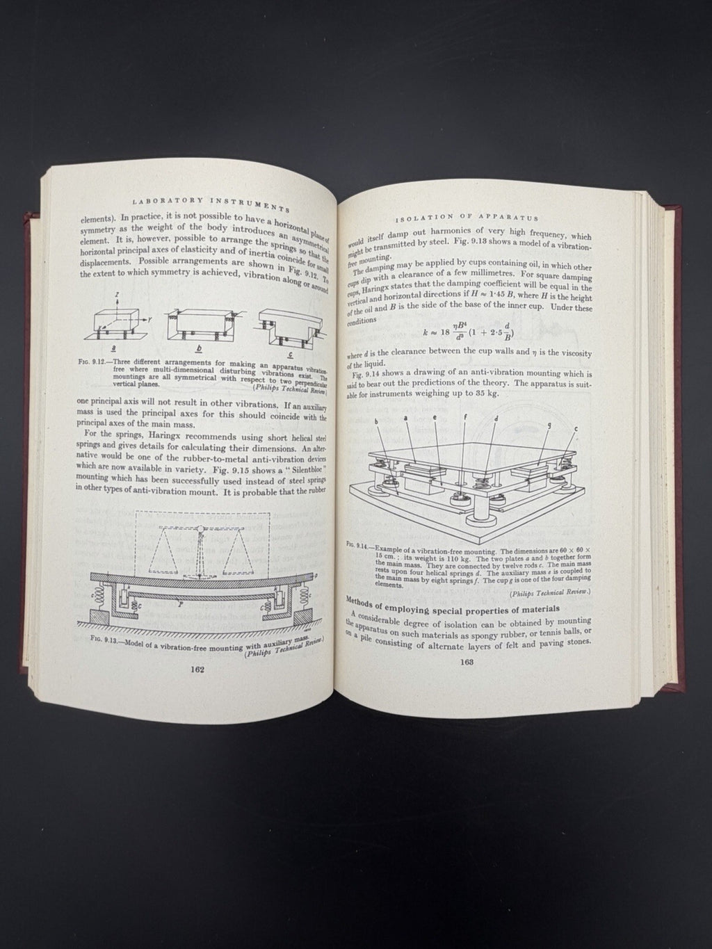 Vintage Book, Laboratory Instruments: Their Design and Application 1960 Antique Science Book