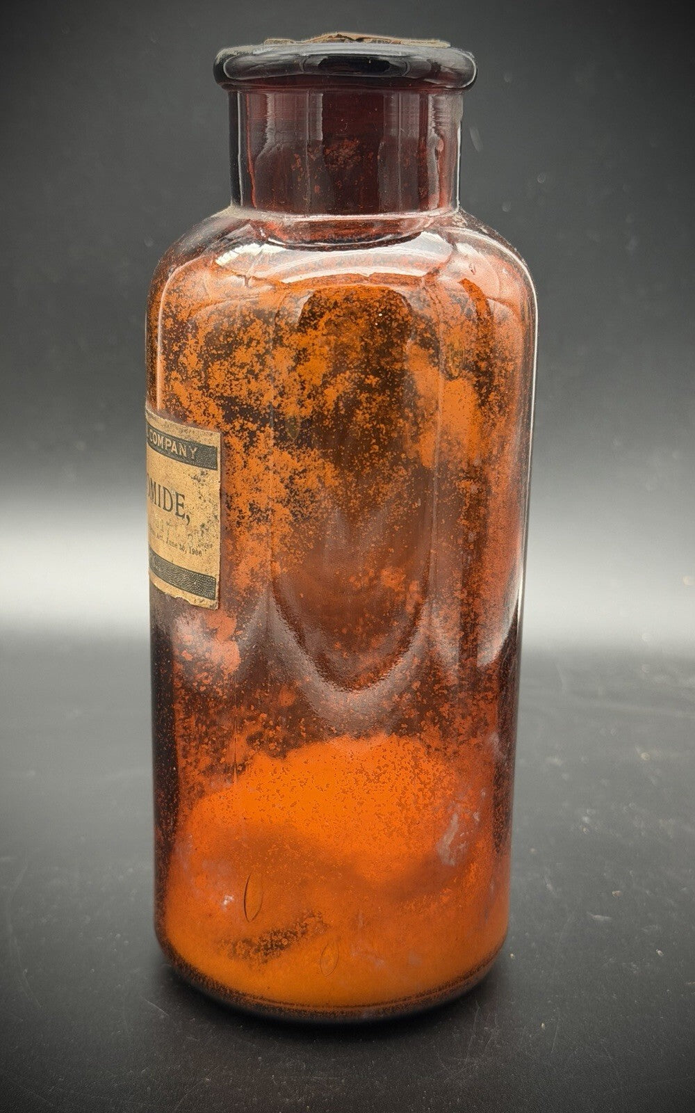 Antique Apothecary Bottle Potassium Bromide Norwich Pharmacal Amber Glass [COPY]