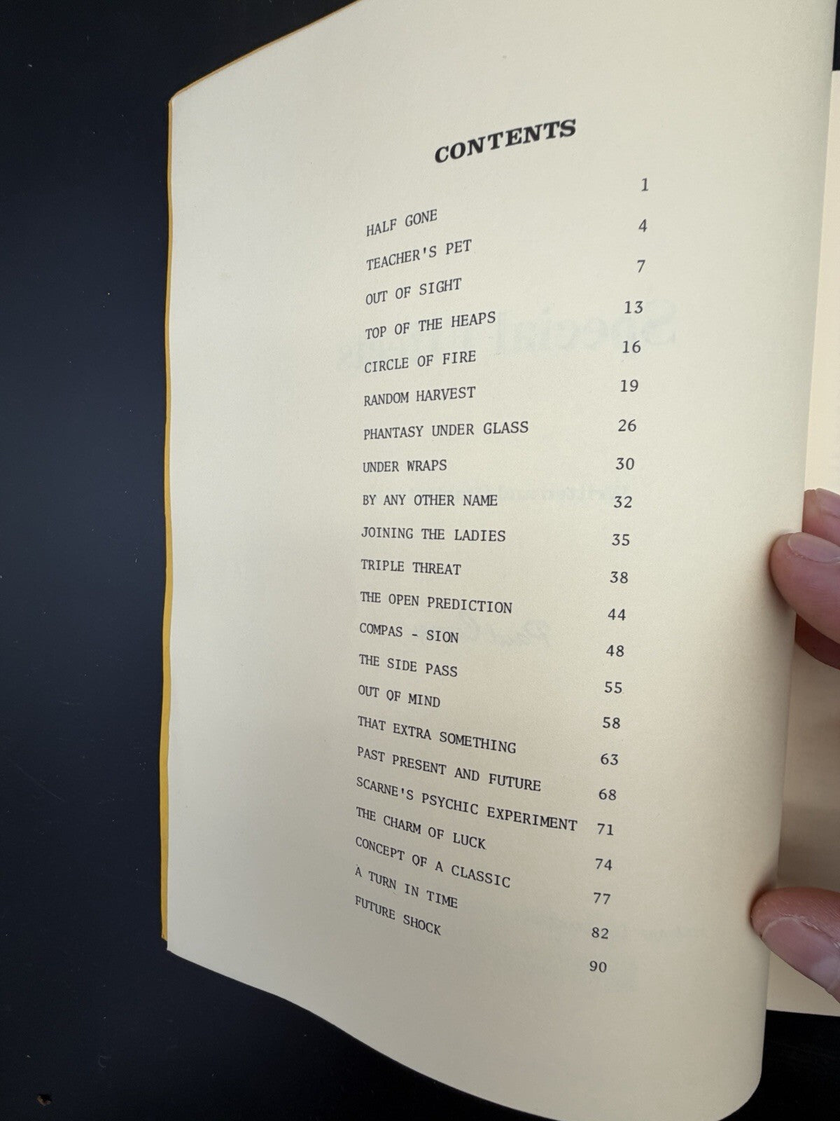 Special Effects by Paul Curry 1977 First Edition Magic Book Sleight of Hand
