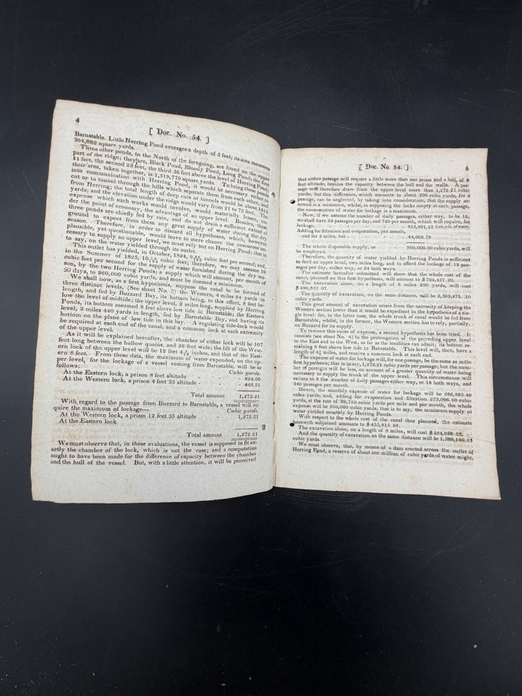 1830 Buzzard & Barnstable Bay Canal Report - House Doc. 54, Massachusetts