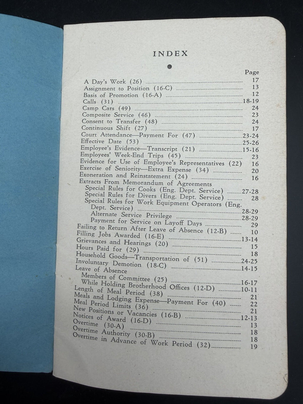1942 Boston and Maine Railroad Engineering Dept Rules & Hymn Booklet Ephemera