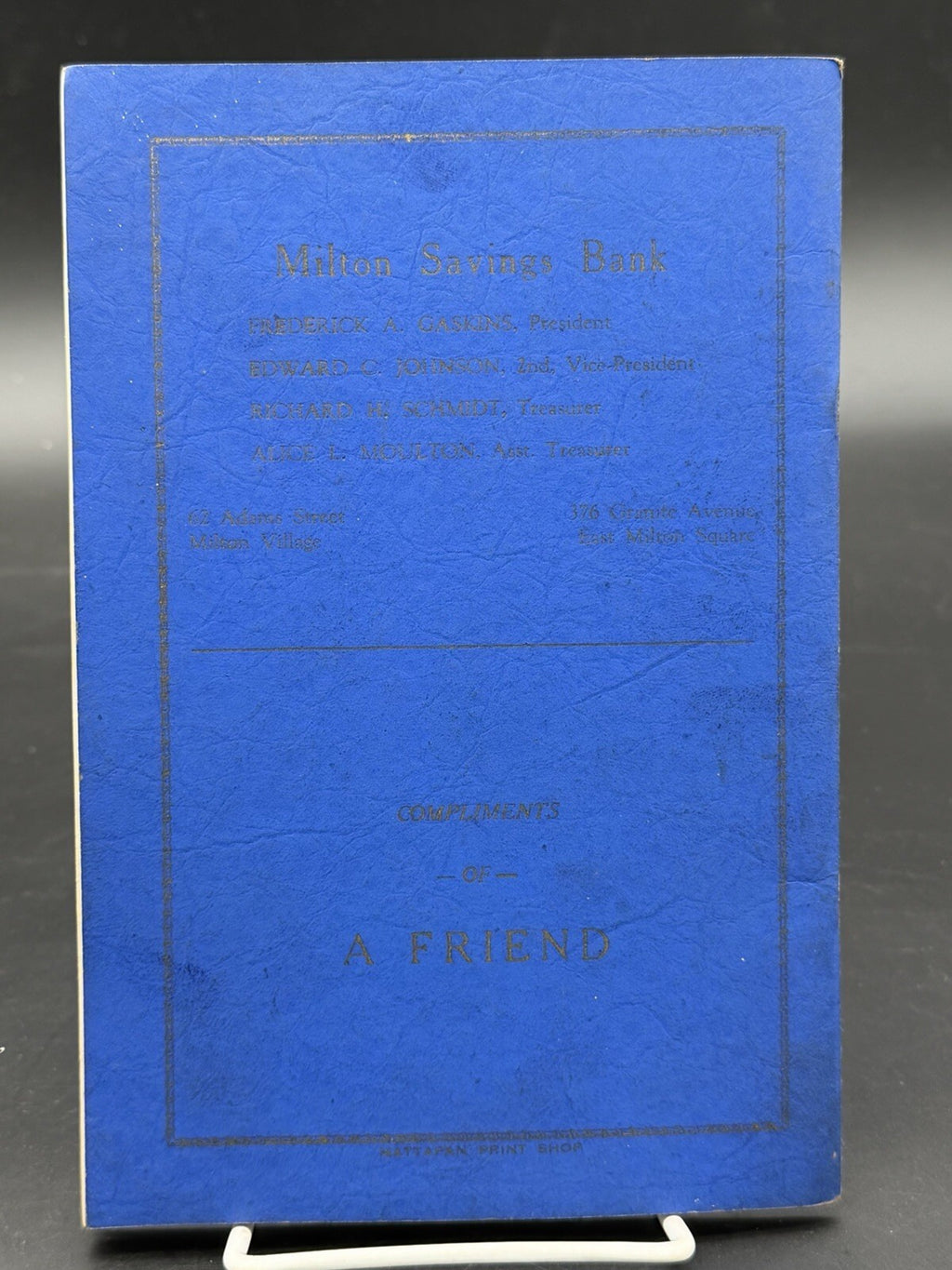 1945 Milton Firemen’s Relief Association Program Pepsi-Cola & Funeral Home Ads