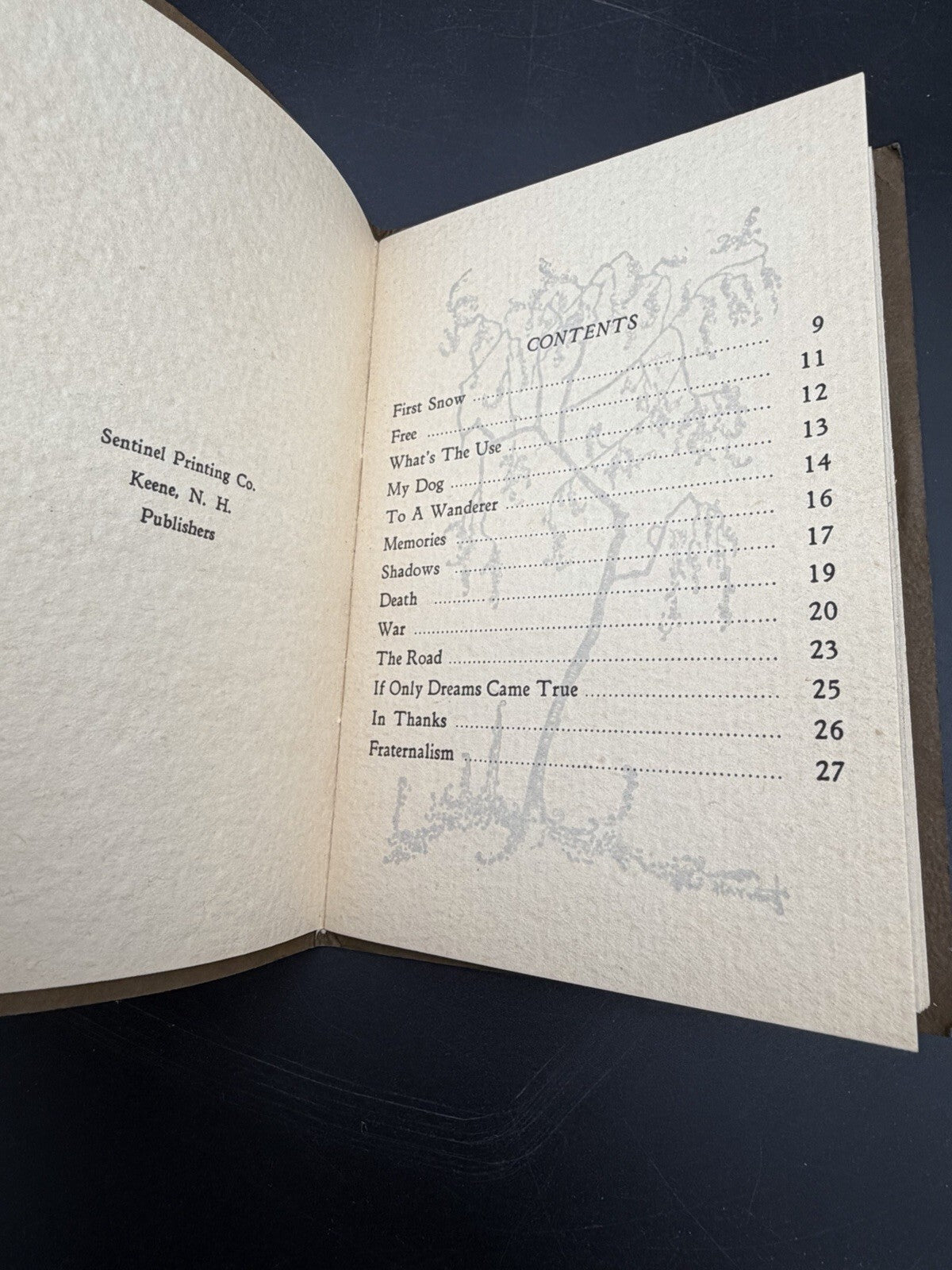 Vintage Poetry Booklet - "13" For Luck by Bradford James Haywood - Keene, N.H.