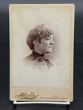 Antique Victorian Cabinet Card Photo Portrait – Hardy, 493 Washington St. Boston