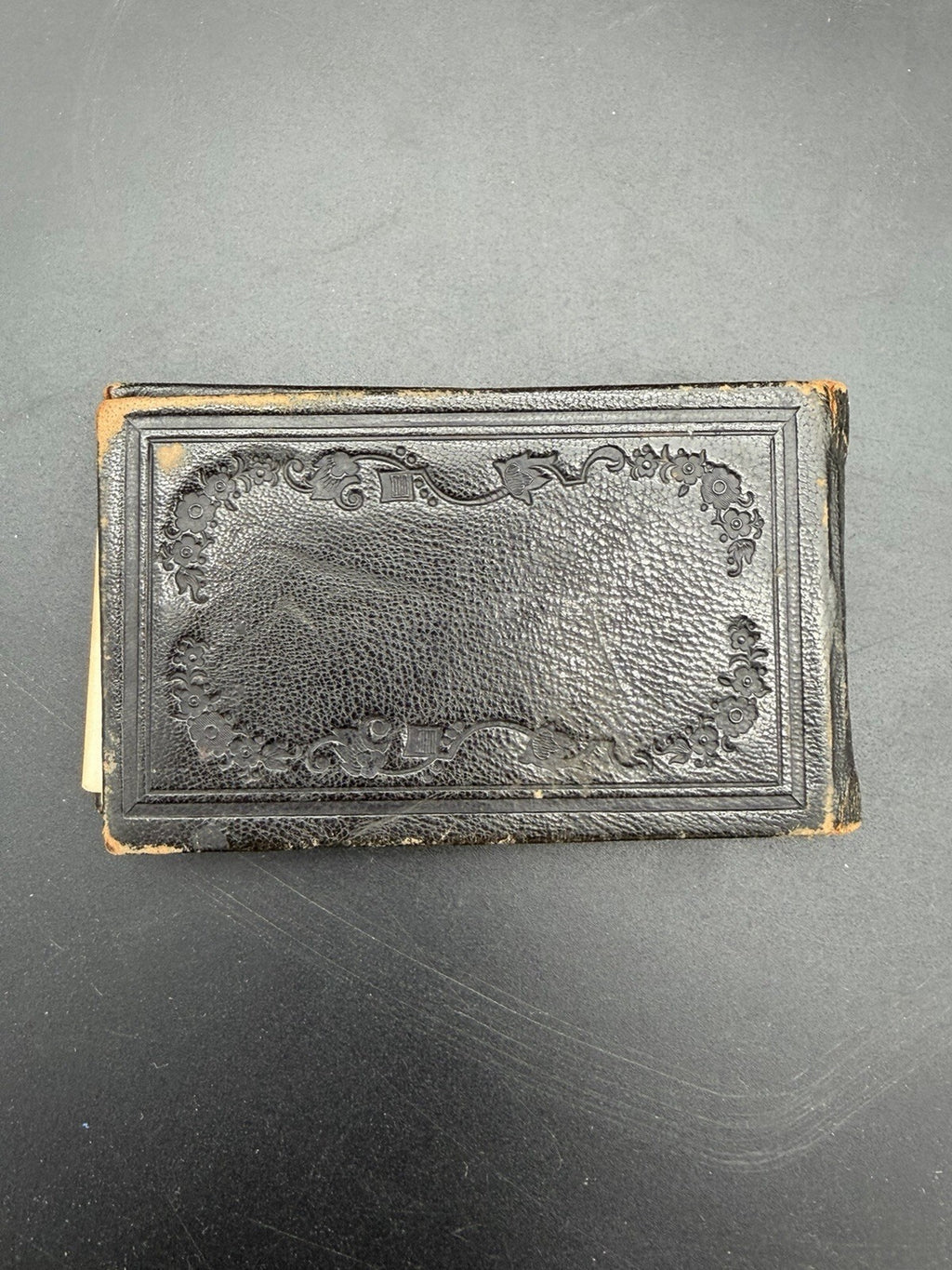 1875 Antique Miniature Autograph Book Manchester NH Victorian Era Ephemera