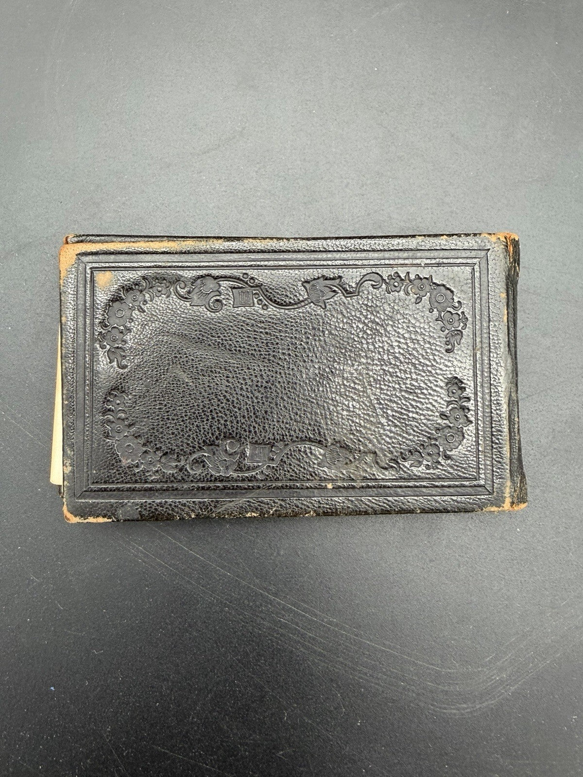 1875 Antique Miniature Autograph Book Manchester NH Victorian Era Ephemera