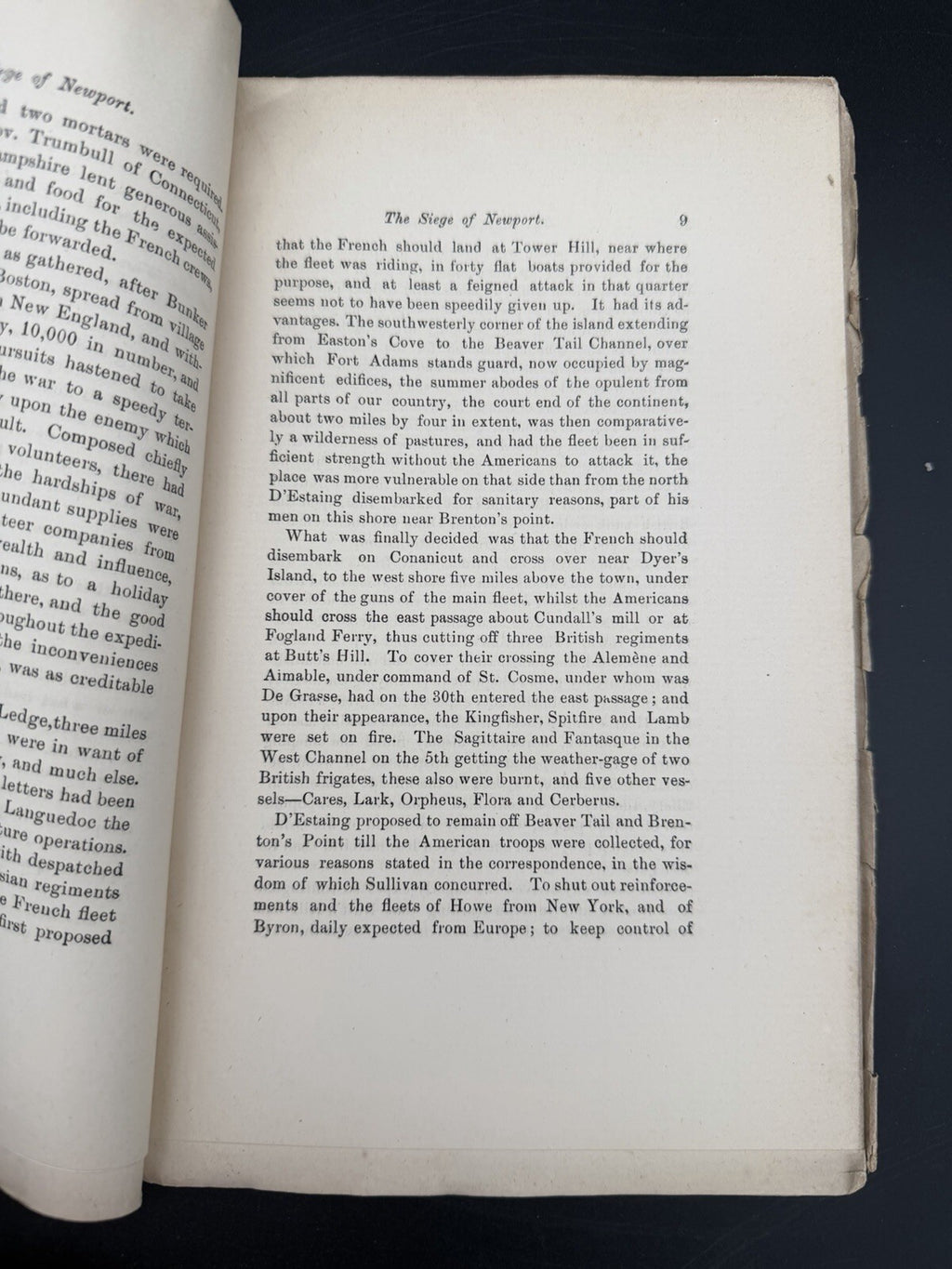 The Siege of Newport August 1778 by Thomas C. Amory Revolutionary War History